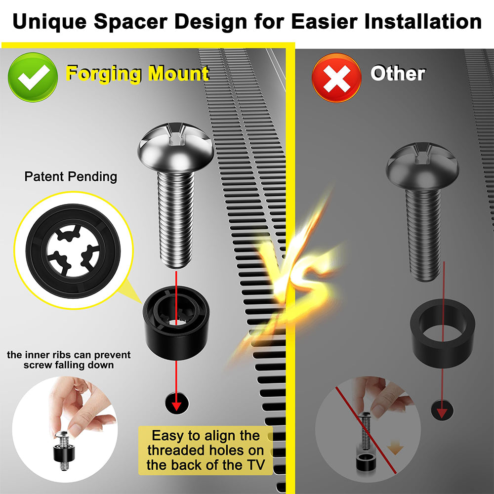 FORGING MOUNT Long Extension TV Mount Full Motion for 37 - 80 Inch