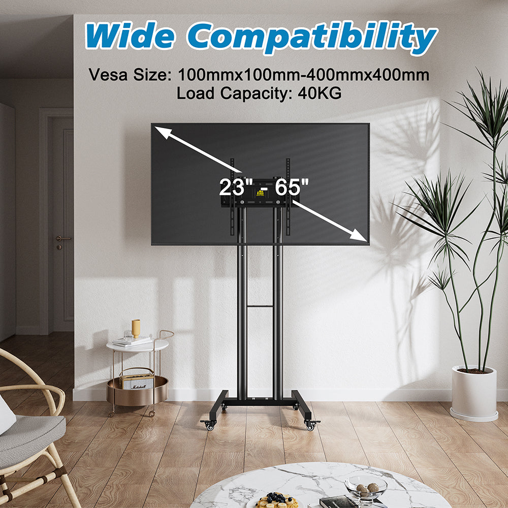 FORGING MOUNT Mobile TV Cart for 23-60 Flat Curved Screen TVs