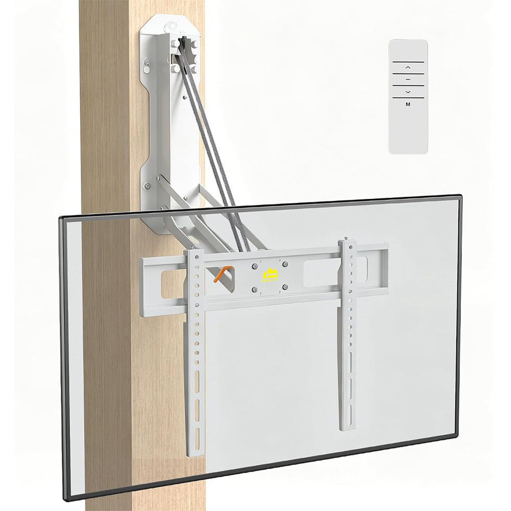 FORGING MOUNT Motorized Fireplace Full Motion TV Mount with Remote for 32-85 Inch