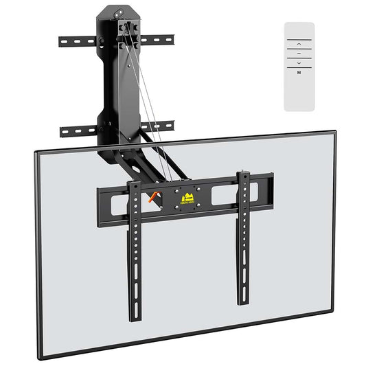 FORGING Motorized Fireplace Pull Down TV Mount with Remote for 32-85" TVs