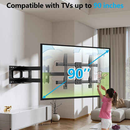 FORGING MOUNT Heavy Duty Long Arm TV Wall Mount for 50-90 inch