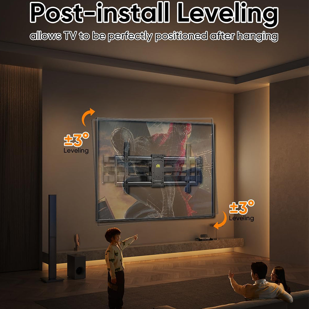 FORGING MOUNT Heavy Duty Long Arm TV Wall Mount for 50-90 inch