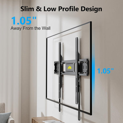 FORGING MOUNT Heavy Duty Fixed TV Wall Mount for 65-110 inch