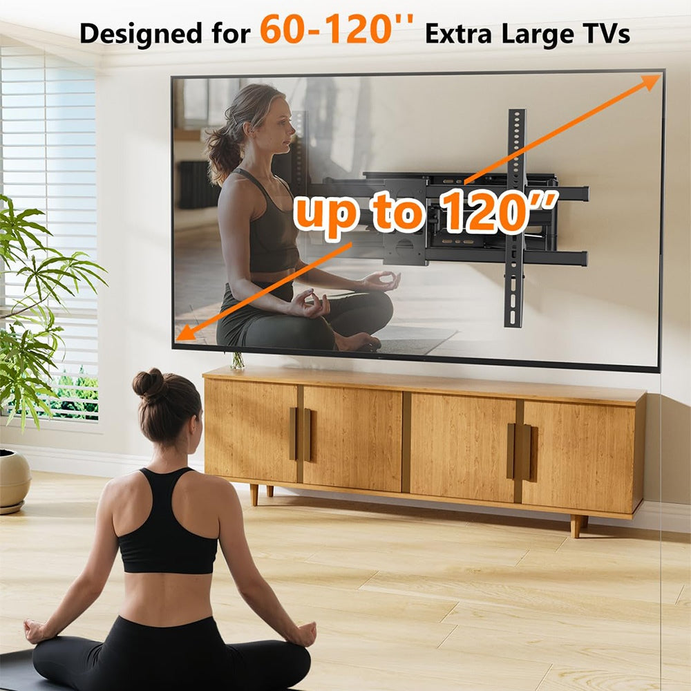 FORGING MOUNT  Heavy Duty Full Motion TV Mount 60 to 120 inch