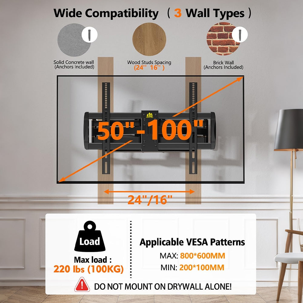 FORGING Mount Heavy Duty TV Wall Mount for 42-110 TVs