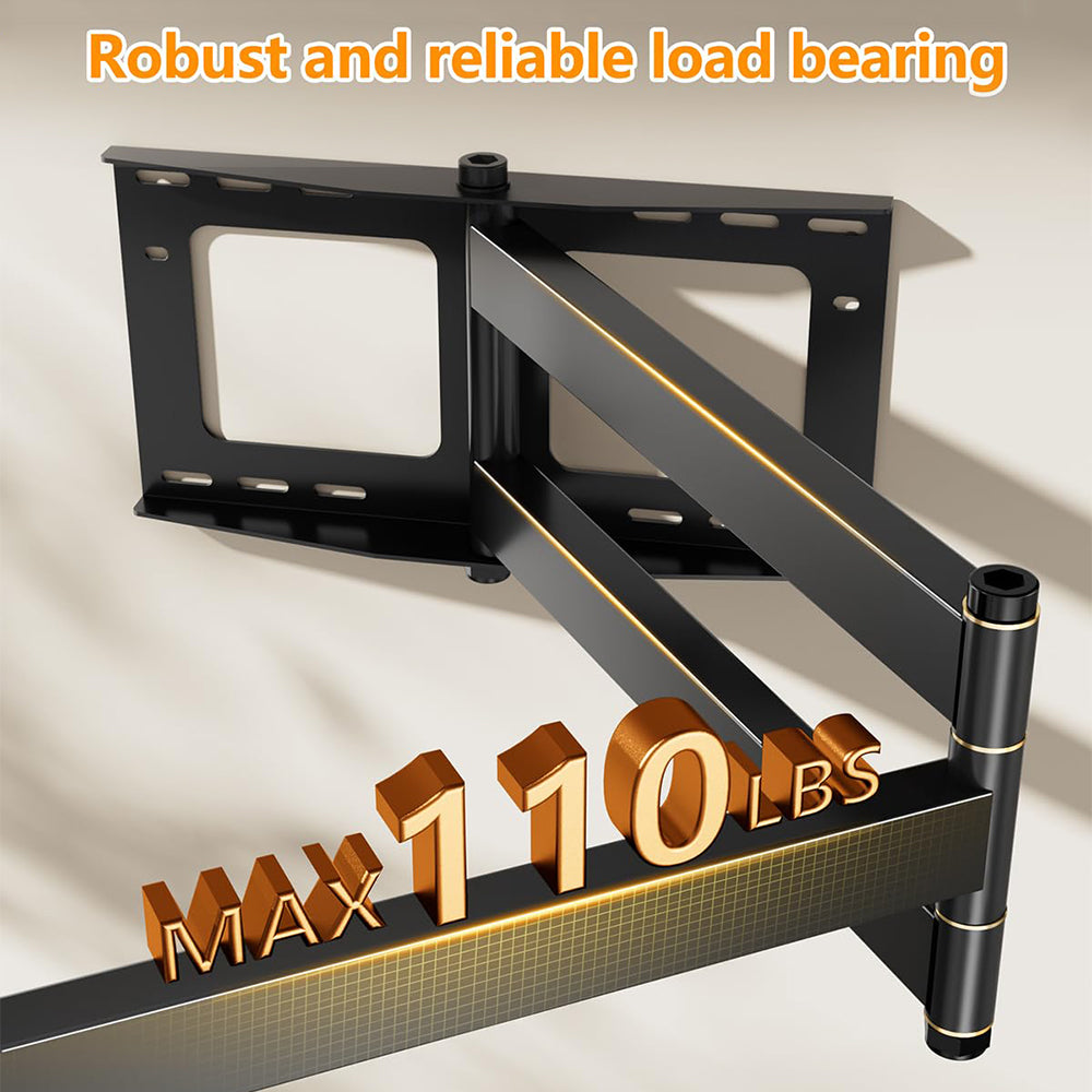 FORGING MOUNT Long Extension TV Mount Full Motion for 37 - 80 Inch
