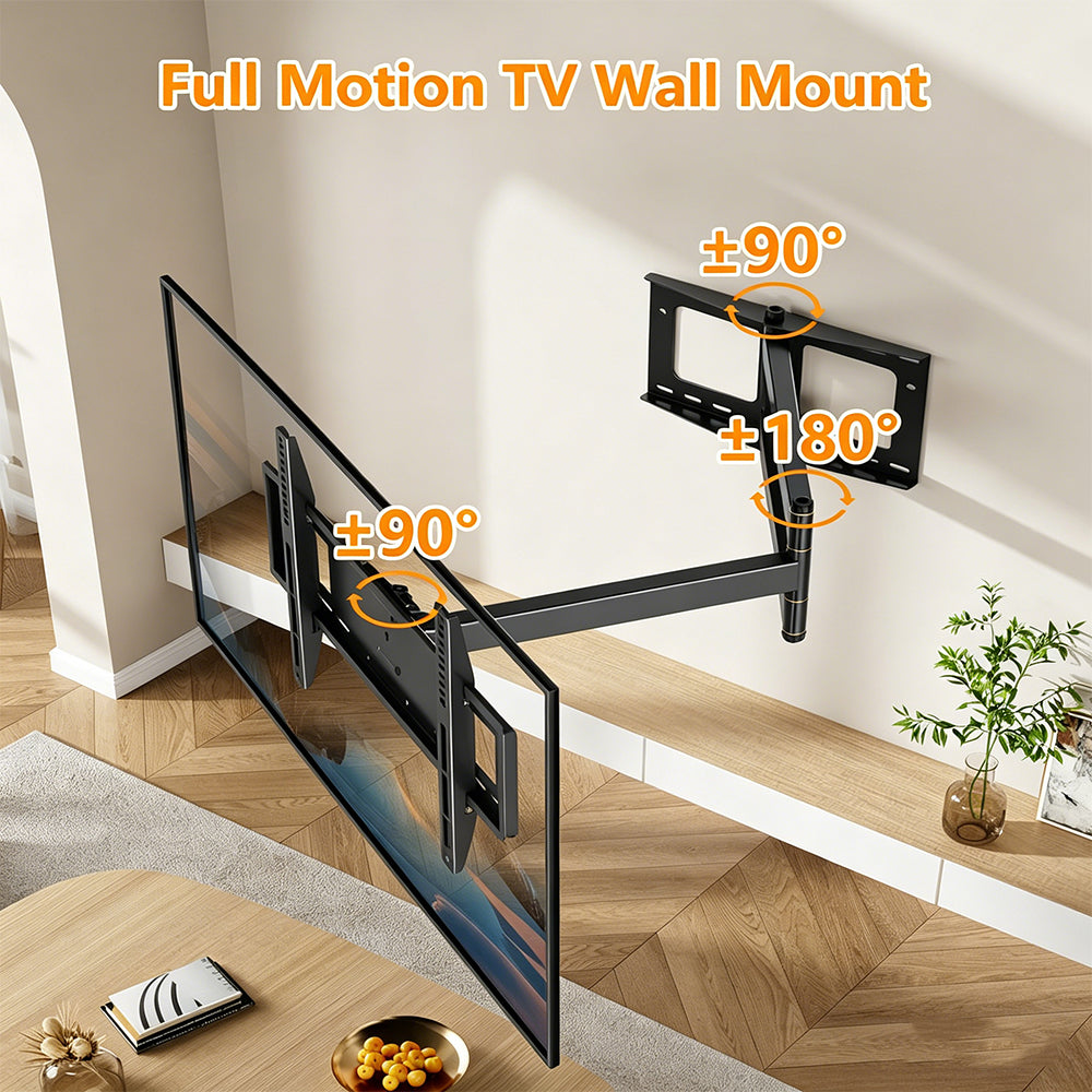 FORGING MOUNT Long Extension TV Mount Full Motion for 37 - 80 Inch