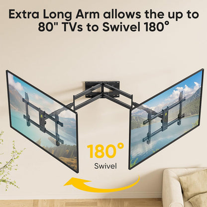FORGING MOUNT Full Motion TV Wall Mount  Fits 42 to 80 Inch