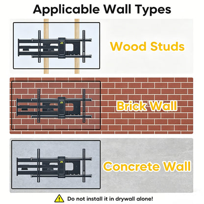 FORGING MOUNT Full Motion TV Wall Mount  Fits 42 to 80 Inch