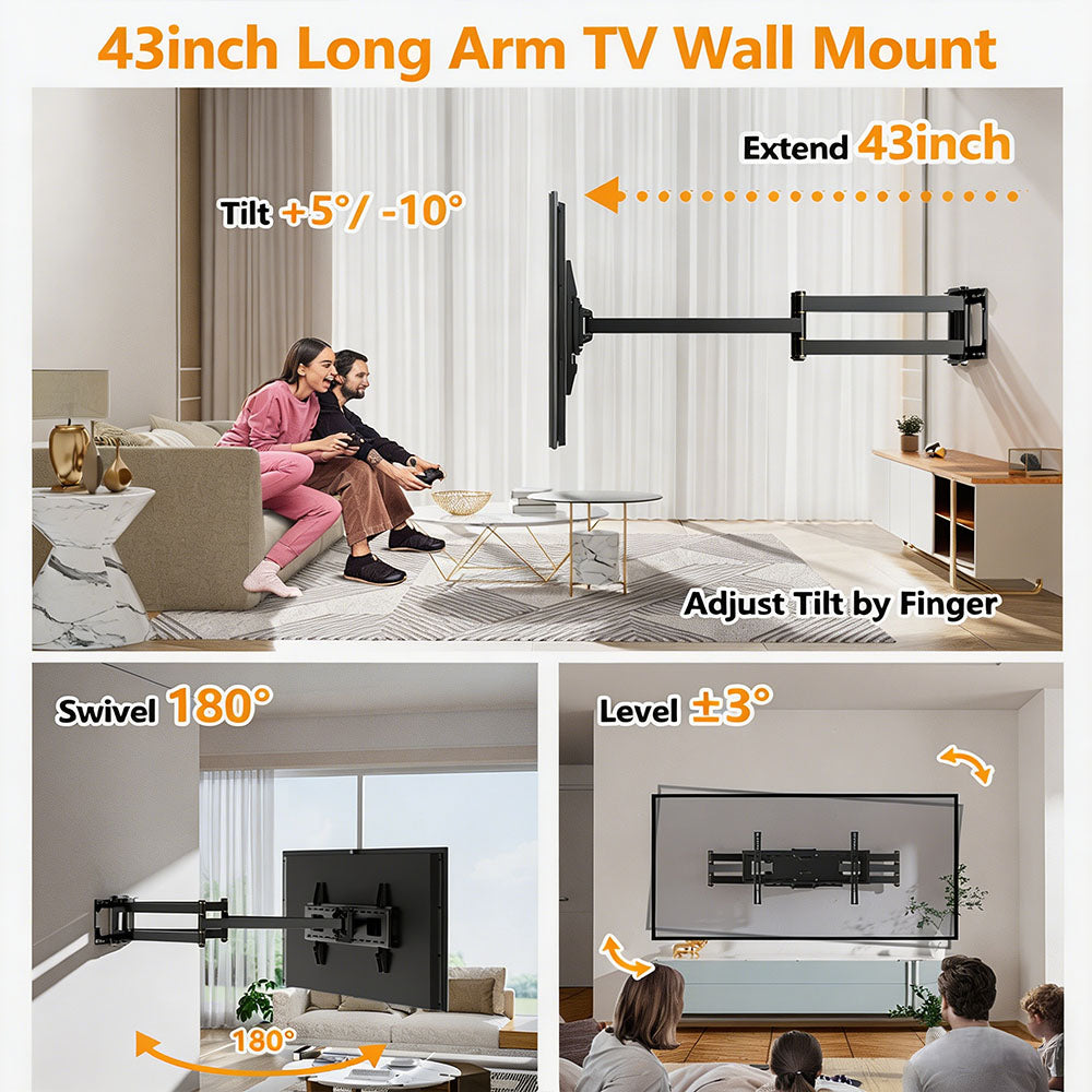 FORGING MOUNT Long Extension TV Mount for 50-90 inch