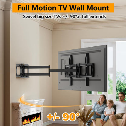 FORGING Mount 43–110 inch Long Arm Full Motion TV Wall Mount Holds