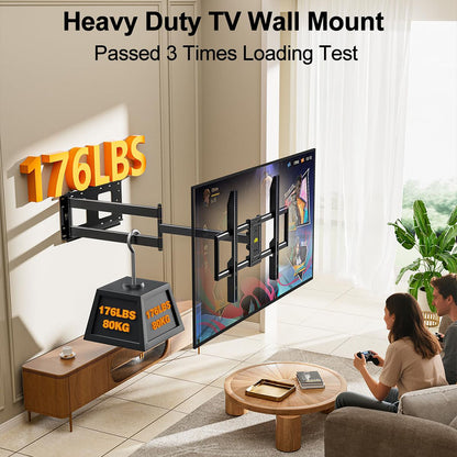 FORGING MOUNT Long Arm Full Motion TV Wall Mount For Most 42-100 Inch
