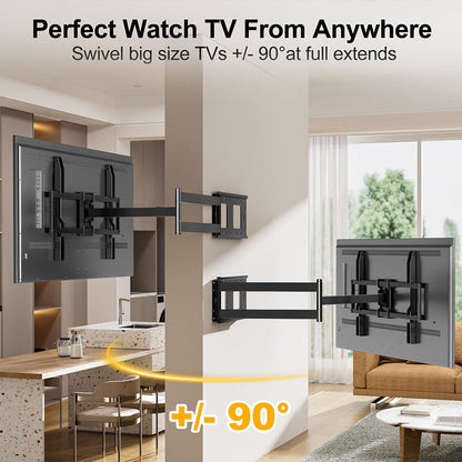 FORGING MOUNT Long Arm Full Motion TV Wall Mount For Most 42-100 Inch