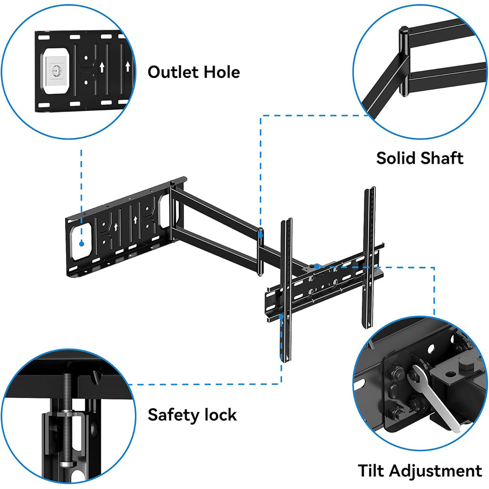 FORGING MOUNT Long Arm TV Wall Mount for 26-60 Inch