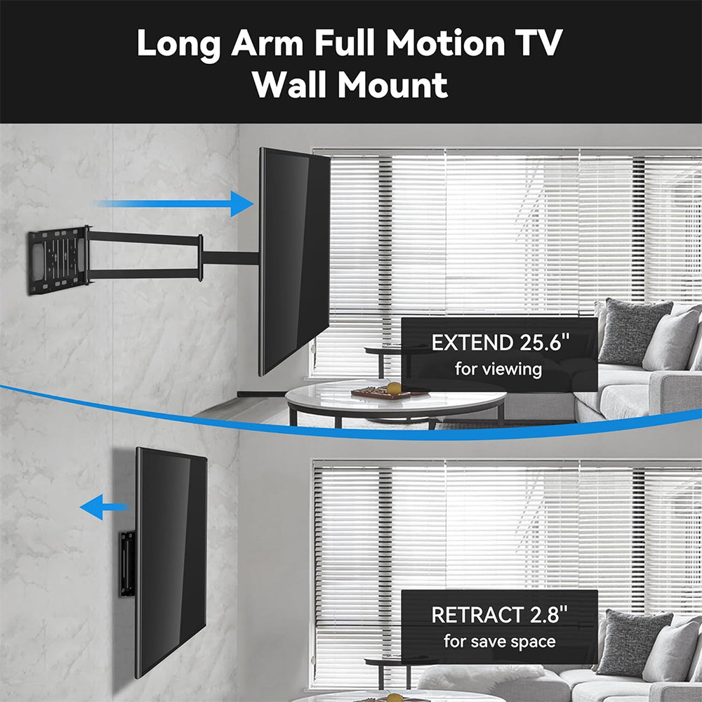 FORGING MOUNT Long Arm TV Wall Mount for 26-60 Inch