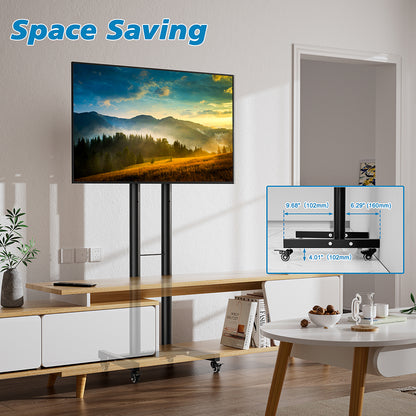 FORGING MOUNT Mobile TV Cart for 23-60 Flat Curved Screen TVs