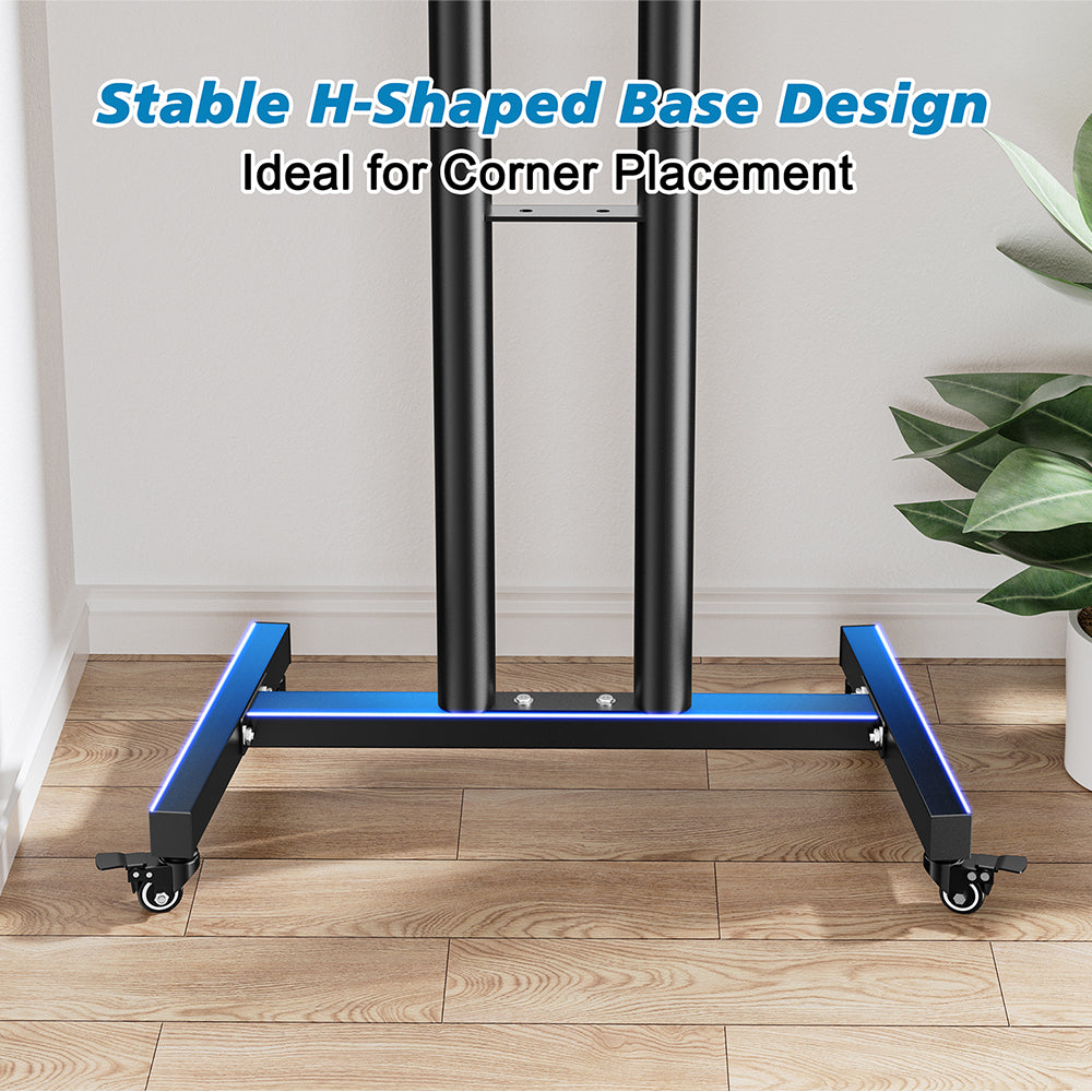 FORGING MOUNT Mobile TV Cart for 23-60 Flat Curved Screen TVs