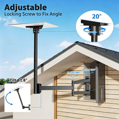 FORGING MOUNT Long Arm Starlink Mount for 360° Adjustable Internet Kit