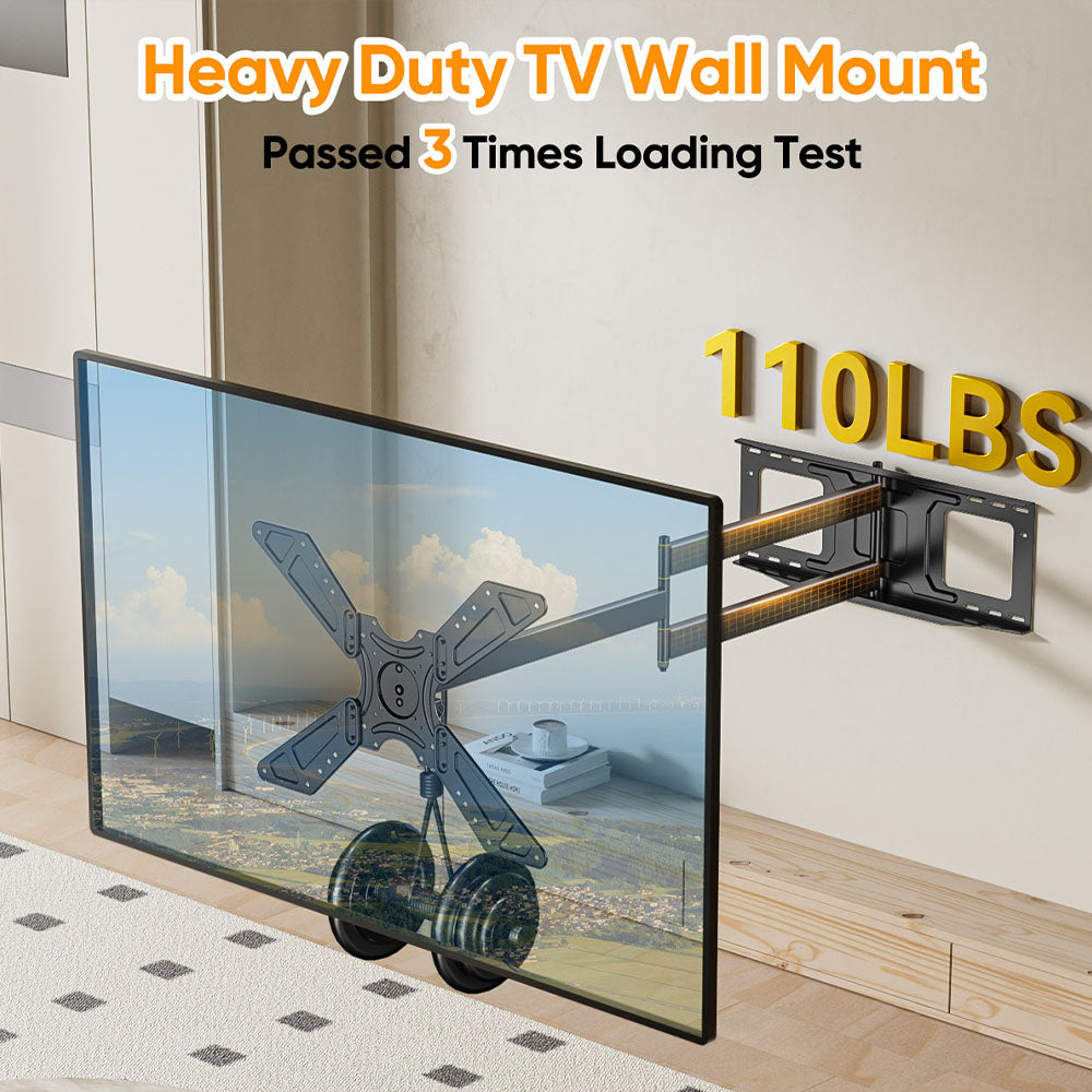 FORGING MOUNT Long Arm TV Wall Mount with 48.03 Extension for 26-75 Inch