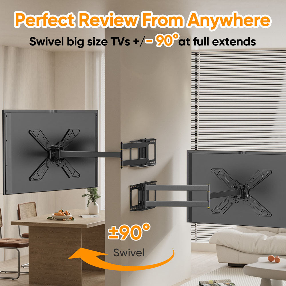 FORGING MOUNT Long Arm TV Wall Mount with 48.03 Extension for 26-75 Inch