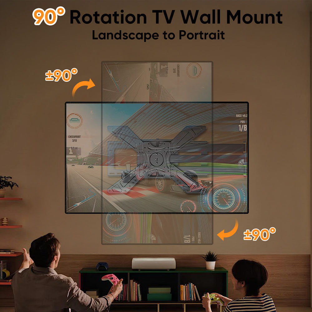 FORGING MOUNT Long Arm TV Wall Mount with 48.03 Extension for 26-75 Inch