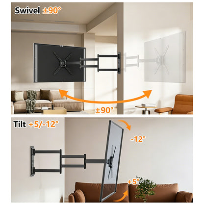 FORGING MOUNT TV Wall Long Arm Mount Articulating for 17-50 Inch TVs