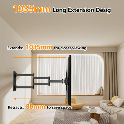 FORGING MOUNT TV Wall Long Arm Mount Articulating for 17-50 Inch TVs