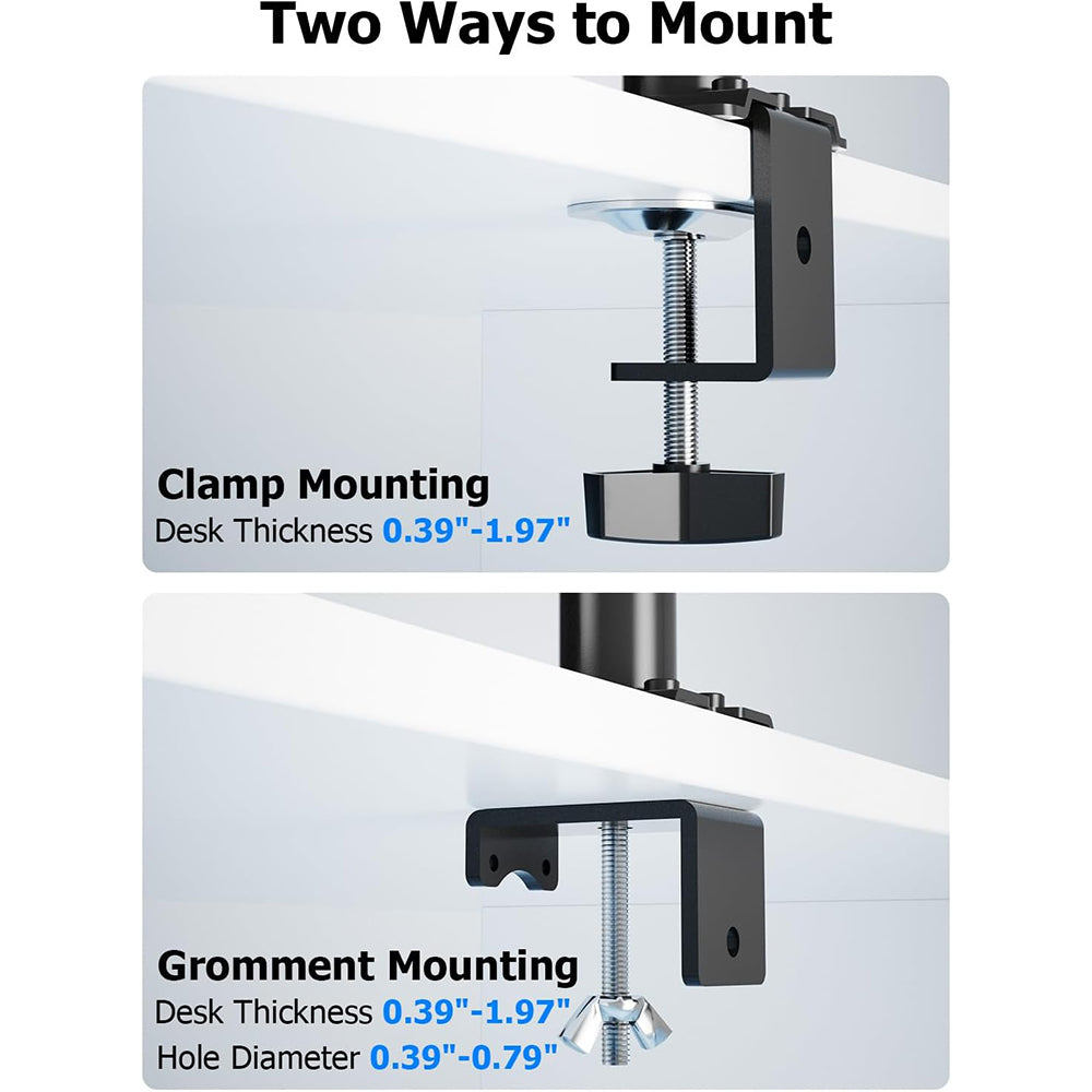 FORGING MOUNT Triple Monitor Mount for 13 to 32 inch Screens
