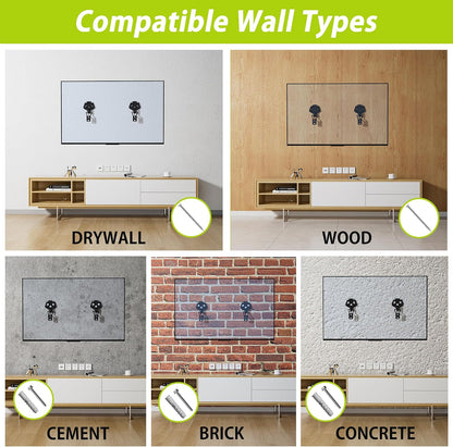 FORGING MOUNT Wall Mount NO Stud - Easy Install No Drill TV Mount Bracket