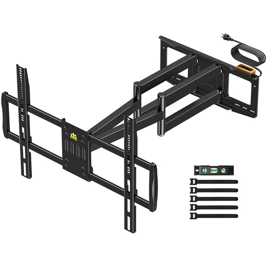 FORGING Mount Long Arm TV Mount with Extension and Power Strip for 60–110 TVs