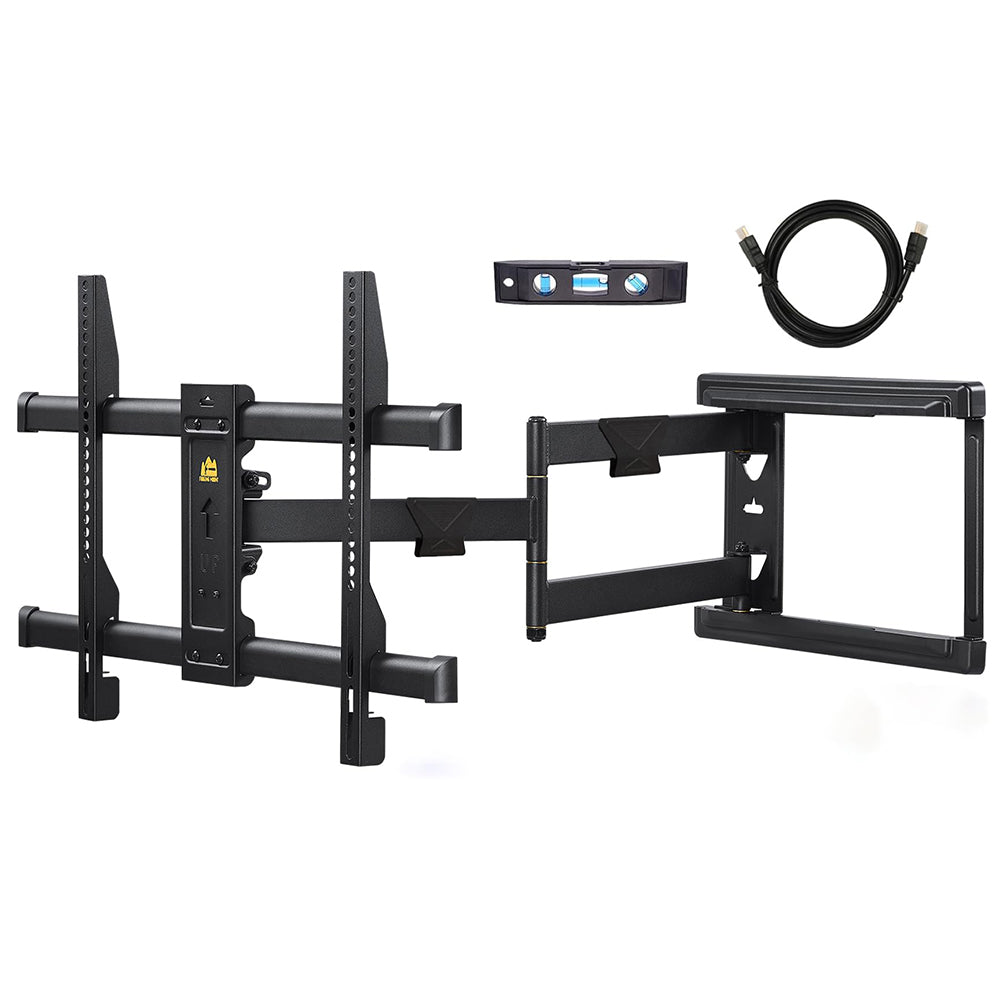 TV Wall Mount with 30 inch Long Arm its 37 to 75" Flat/Curve TVs-HY9389-B