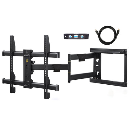 TV Wall Mount with 30 inch Long Arm its 37 to 75" Flat/Curve TVs-HY9389-B