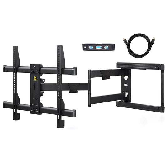 TV Wall Mount with 30 inch Long Arm its 37 to 75" Flat/Curve TVs-HY9389-B