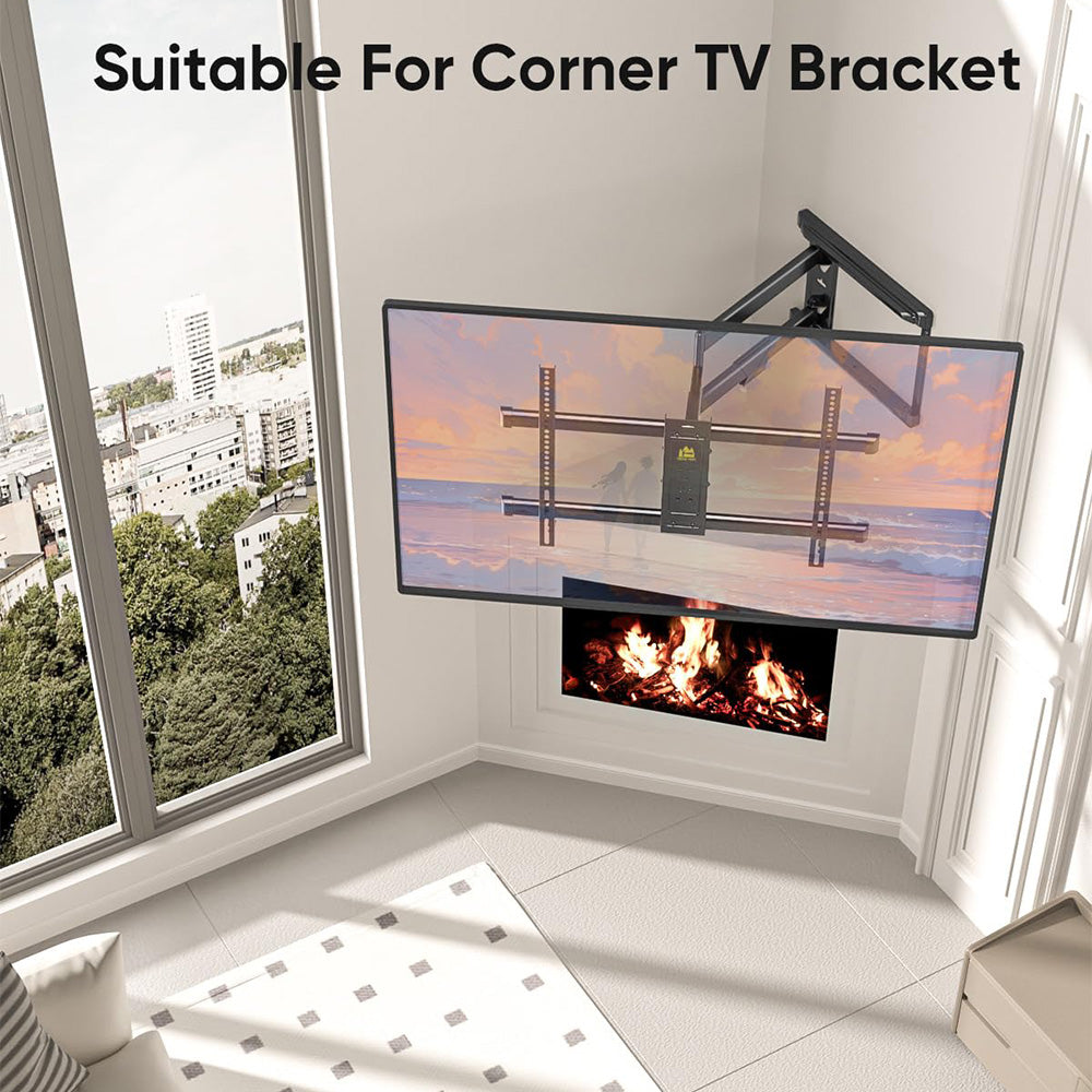 TV Wall Mount with 30 inch Long Arm its 37 to 75" Flat/Curve TVs-HY9389-B