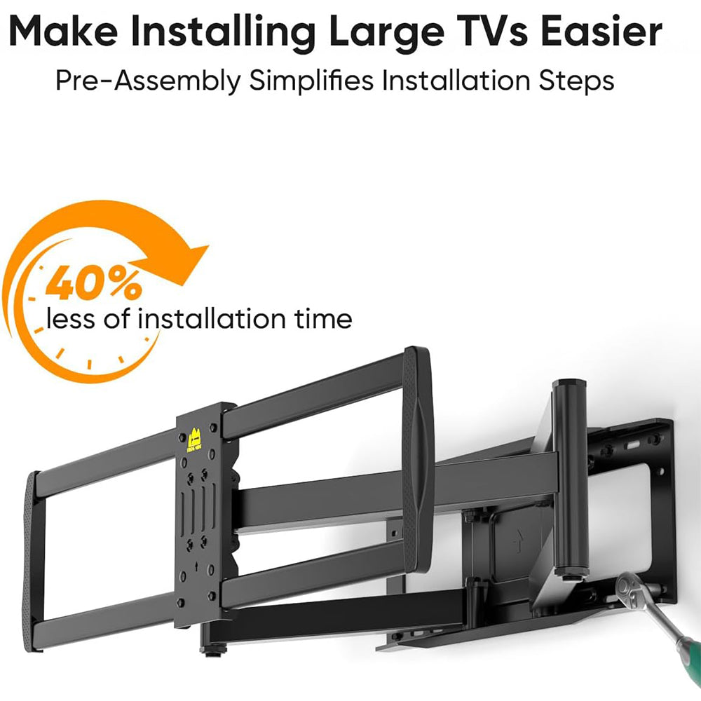 FORGING MOUNT Long Arm TV Wall Bracket for 65-120 Inch TVs