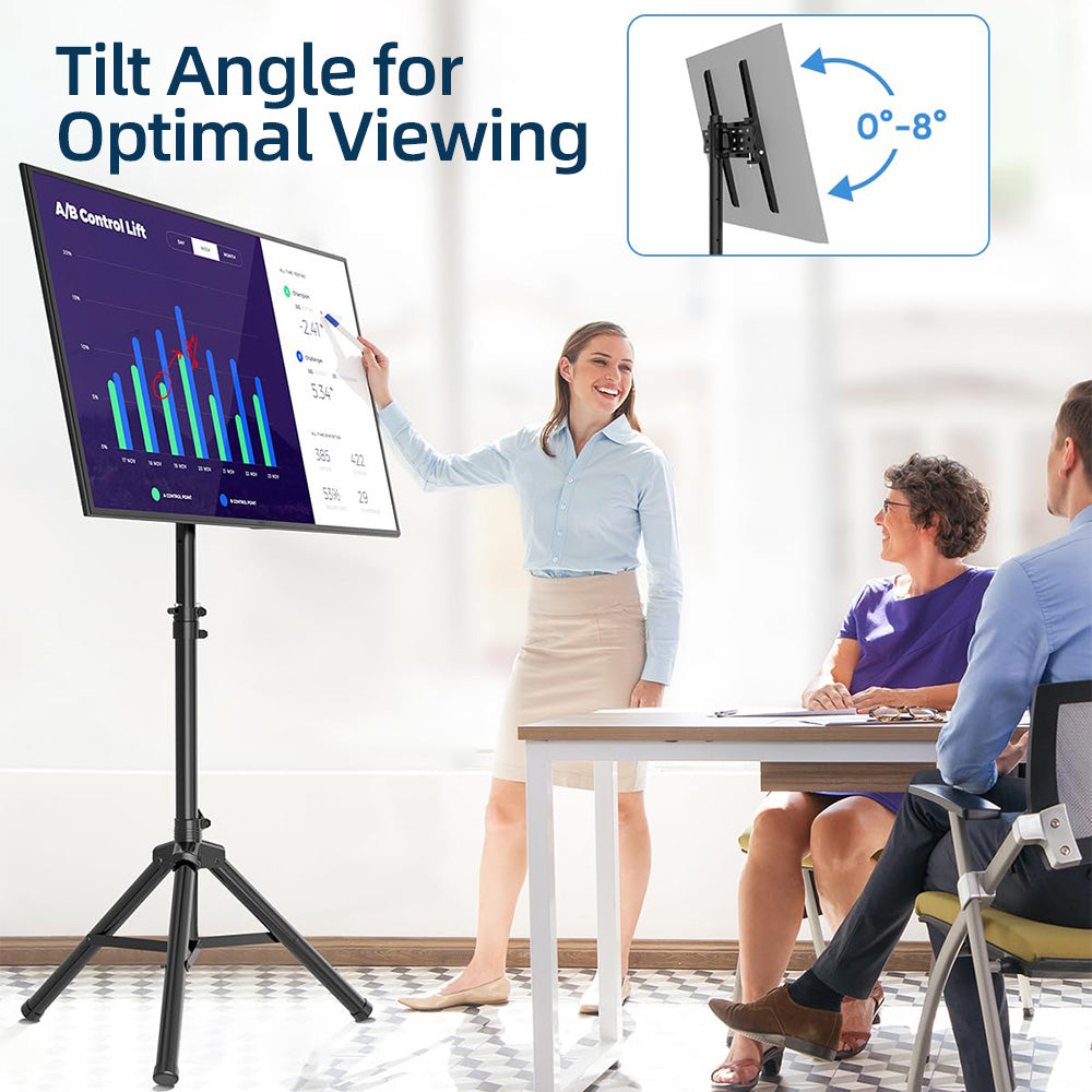 FORGING MOUNT Tripod Portable Floor TV Stand for 26 To 60 Inch
