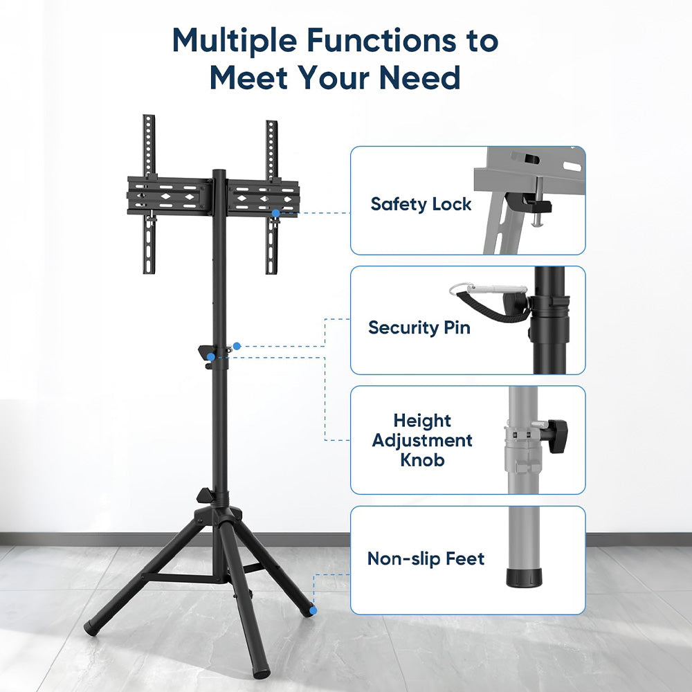 FORGING MOUNT Tripod Portable Floor TV Stand for 26 To 60 Inch