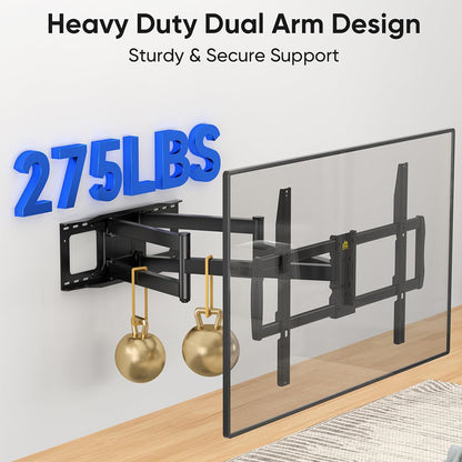 FORGING MOUNT TV Wall Mount with Extension Power Strip for 60–120 Inch