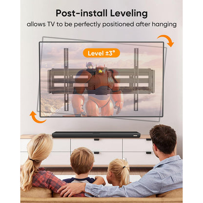 FORGING MOUNT TV Wall Mount with Extension Power Strip for 60–120 Inch