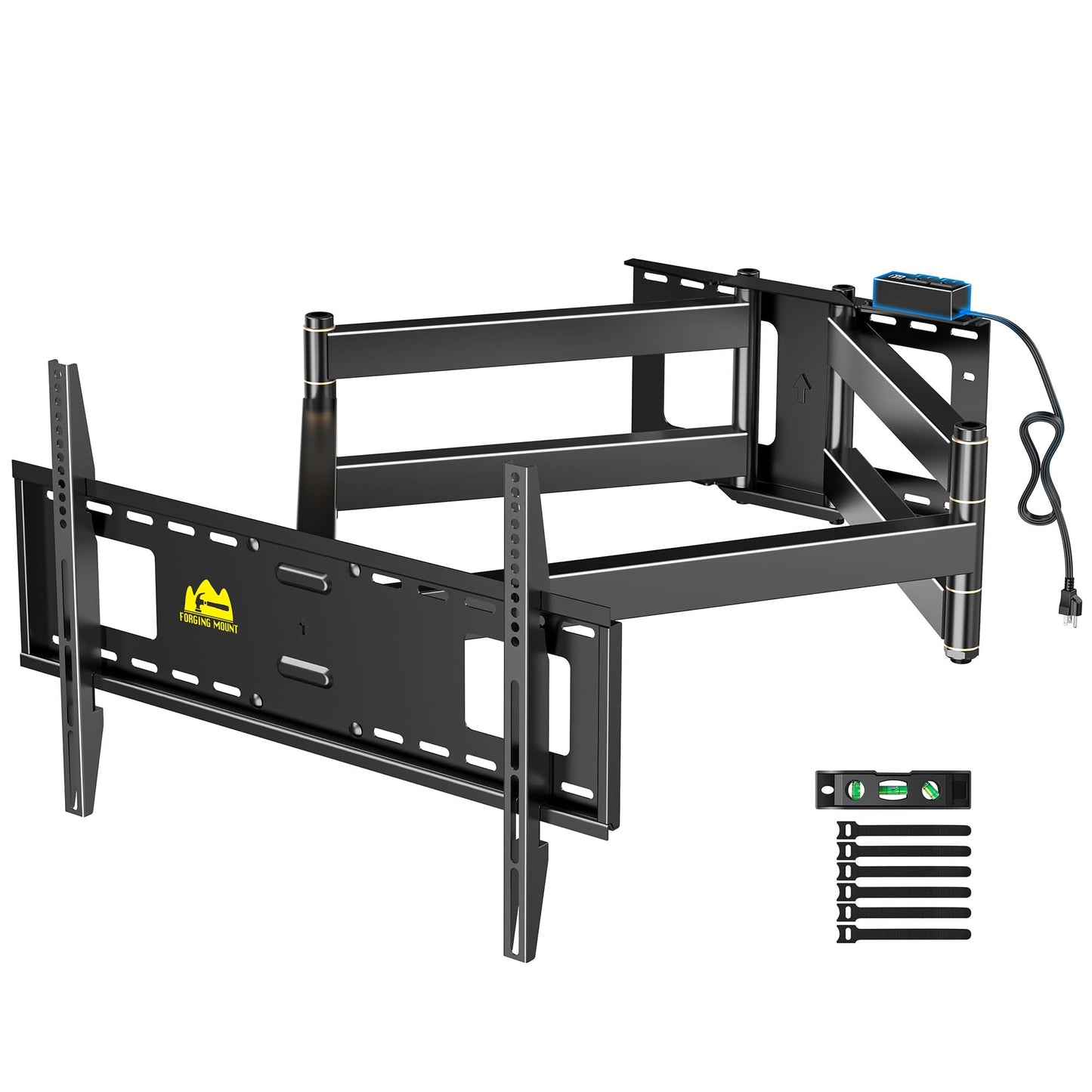 FORGING MOUNT Long Arm 43inch Long Extension TV Mount with Power Outlet