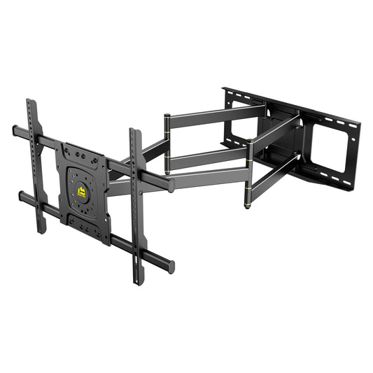 TV Wall Mount Full Motion with 36" Extension Dual Articulating for 42"-90" Flat Curved TVs, Max VESA 600x400mm Holds up to 198lbs HY9399-B