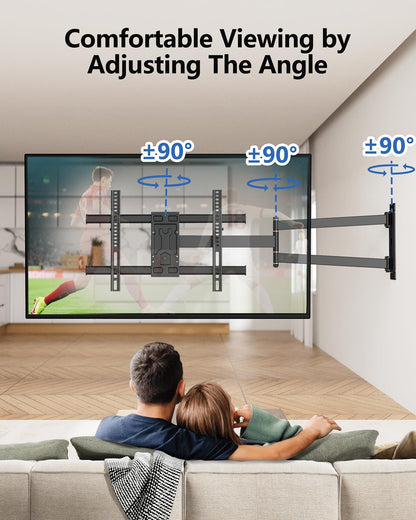 FORGING Corner TV Wall Mount with 33 Long Arm for 32-75 TVs