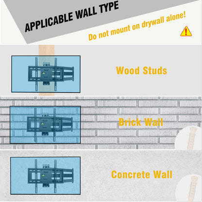 FORGING Corner TV Wall Mount Long Arm TV Mount for 23-60 TVs