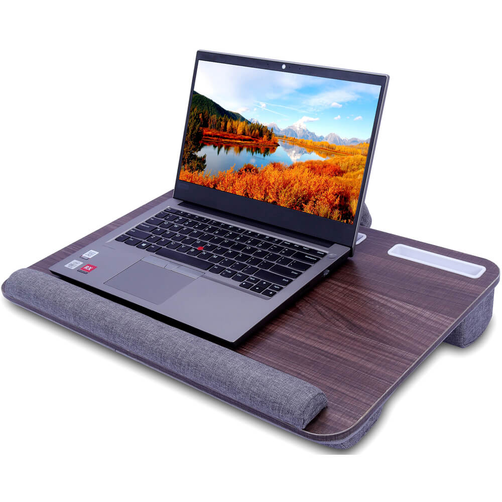 HUANUO Lap Desk - Fits Up to 17 Inches Laptop Desk, Built in Mouse Pad & Wrist Pad