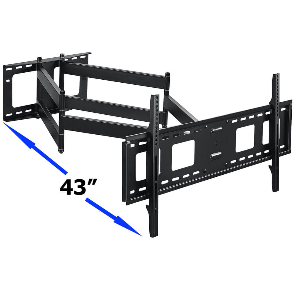 Long Extension TV Mount,Dual Articulating Arm Full Motion with 43